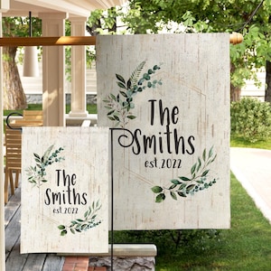 Personalized Flag Custom Yard Sign Flag Yard Art Garden Flag Personalized Decor Porch Crest Flag Patio Flag Monogrammed Housewarming Gift