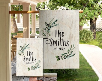 Personalized Flag Custom Yard Sign Flag Yard Art Garden Flag Personalized Decor Porch Crest Flag Patio Flag Monogrammed Housewarming Gift
