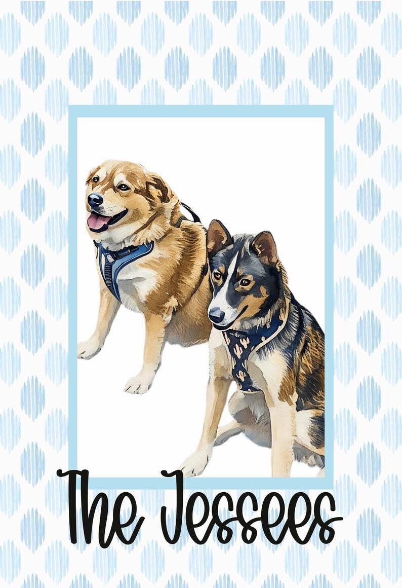 Custom Dog Garden Flag with Photo Pet Portrait Flag | Wedding or Pet Photo Gift Personalized Flag for Garden Decor Made with Your Photo image 8