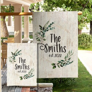Personalized Flag Custom Yard Sign Flag Yard Art Garden Flag Personalized Decor Porch Crest Flag Patio Flag Monogrammed Housewarming Gift