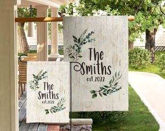 Personalized Flag Custom Yard Sign Flag Yard Art Garden Flag Personalized Decor Porch Crest Flag Patio Flag Monogrammed Housewarming Gift