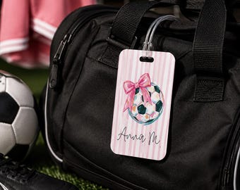 Girls Soccer Bag Tag Soccer Team Gift