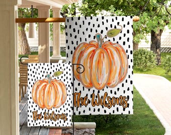 Pumpkin Garden Flag Outdoor Decor Fall Thanksgiving Welcome Sign Yard Decoration Autumn Display Garden Accent Patio Decor Weather Resistant
