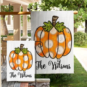 Pumpkin Garden Flag Outdoor Decor Fall Thanksgiving Welcome Sign Yard Decoration Autumn Display Garden Accent Patio Decor Weather Resistant