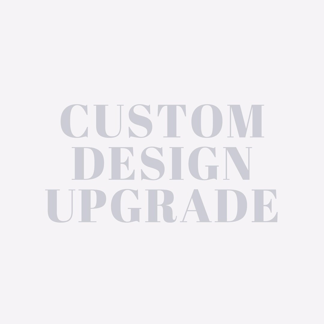 Custom Design Add On - Etsy