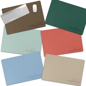 Schreibtischunterlage mit Monogramm Boho Schreibtischkissen Schreibtischunterlage mit Monogramm