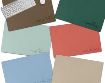 Personalized Desk Pad Custom Desk Mat Monogrammed Office Gift Teacher Gift Personalized Christmas Gift Dorm Room Gift Stocking Stuffer