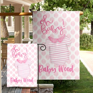 Baby Announcement Flag New Baby Welcome Home Banner New Baby Sign Gard Decor Baby Boy Welcome Baby Birth Announcement Sign