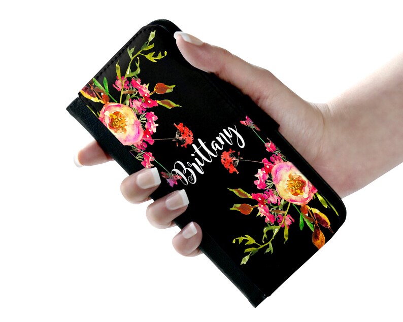 Personalized Folding Flip Phone Case Floral Patterns Etsy