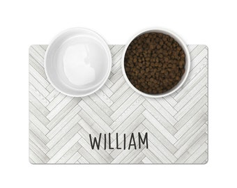 Personalized Dog Food Mat Custom Pet Gift Dog Food Mat For New Puppy Gift Custom Dog Gift Cat Gift Personalized Cat Mat Dog Bowl Mats Custom