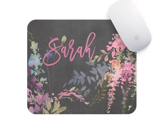 Personalized Mouse Pad - Wildflowers - Personalized Mouse Pad Mousepad Mouse Pad Office Desk Accessories Cubicle Coworker Gift