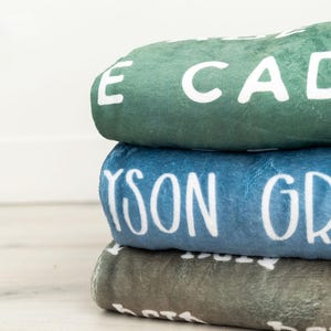 Personalized Custom Name Blanket Gift For Boy Kids Blanket Personalized Retro Blanket Name Blanket For Baby Boy Custom Blanket With Name