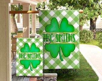 St. Patrick's Day Garden Flag | St. Patrick's Day Decor Pot of Gold Yard Decor RV Campsite Gift Welcome Flag Yard Art Outdoor Decor