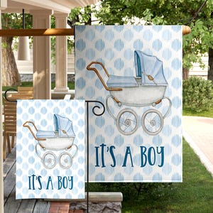 Baby Announcement Flag New Baby Welcome Home Banner New Baby Sign Gard Decor Baby Boy Welcome Baby Birth Announcement Sign