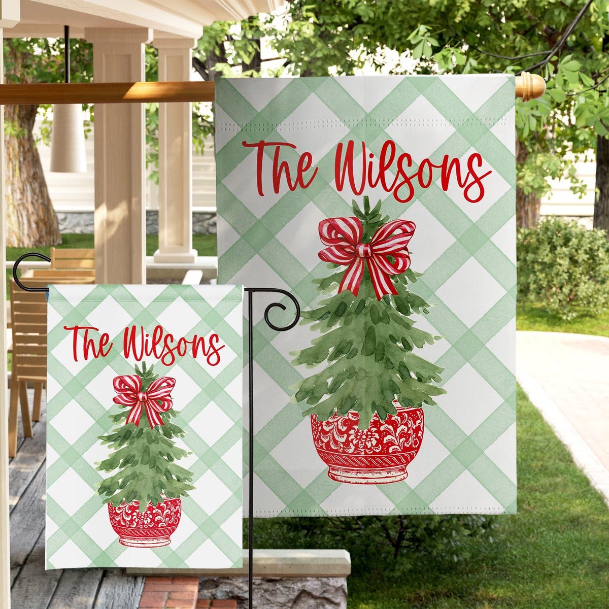 Personalized Christmas Garden Flag Custom Family Name Holiday Decor Outdoor Winter Yard Sign Festive Home Welcome Banner Seasonal Decoration - Etsy