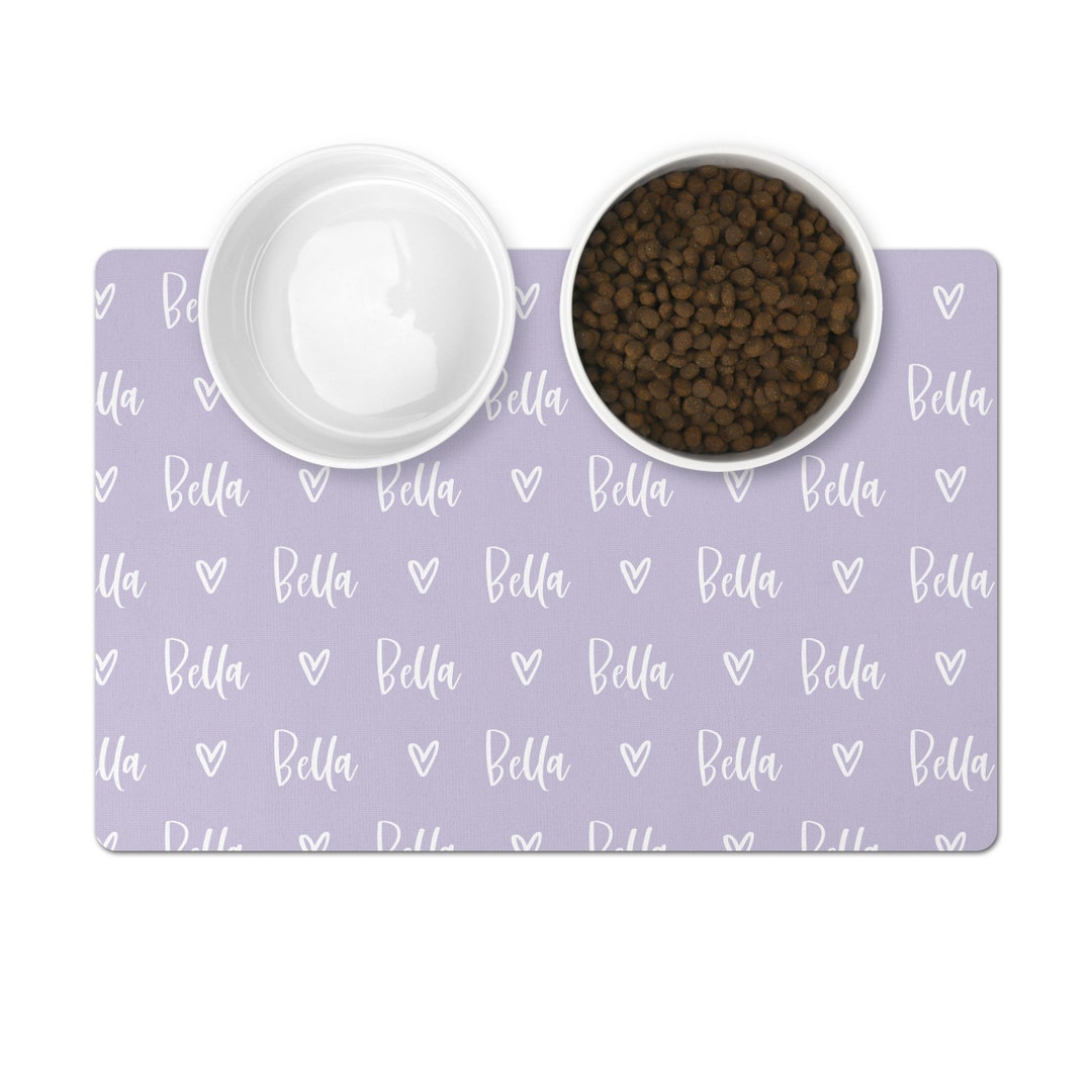 Personalized Dog Food Mat, Pet Mat, Dog Food Mat, Custom Dog Mat