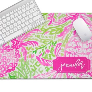 Personalized Desk Mat - Preppy Pineapple | Desk Mat | Office | Desk Accessories | Gifts for Her | For the Home | Teacher Gift