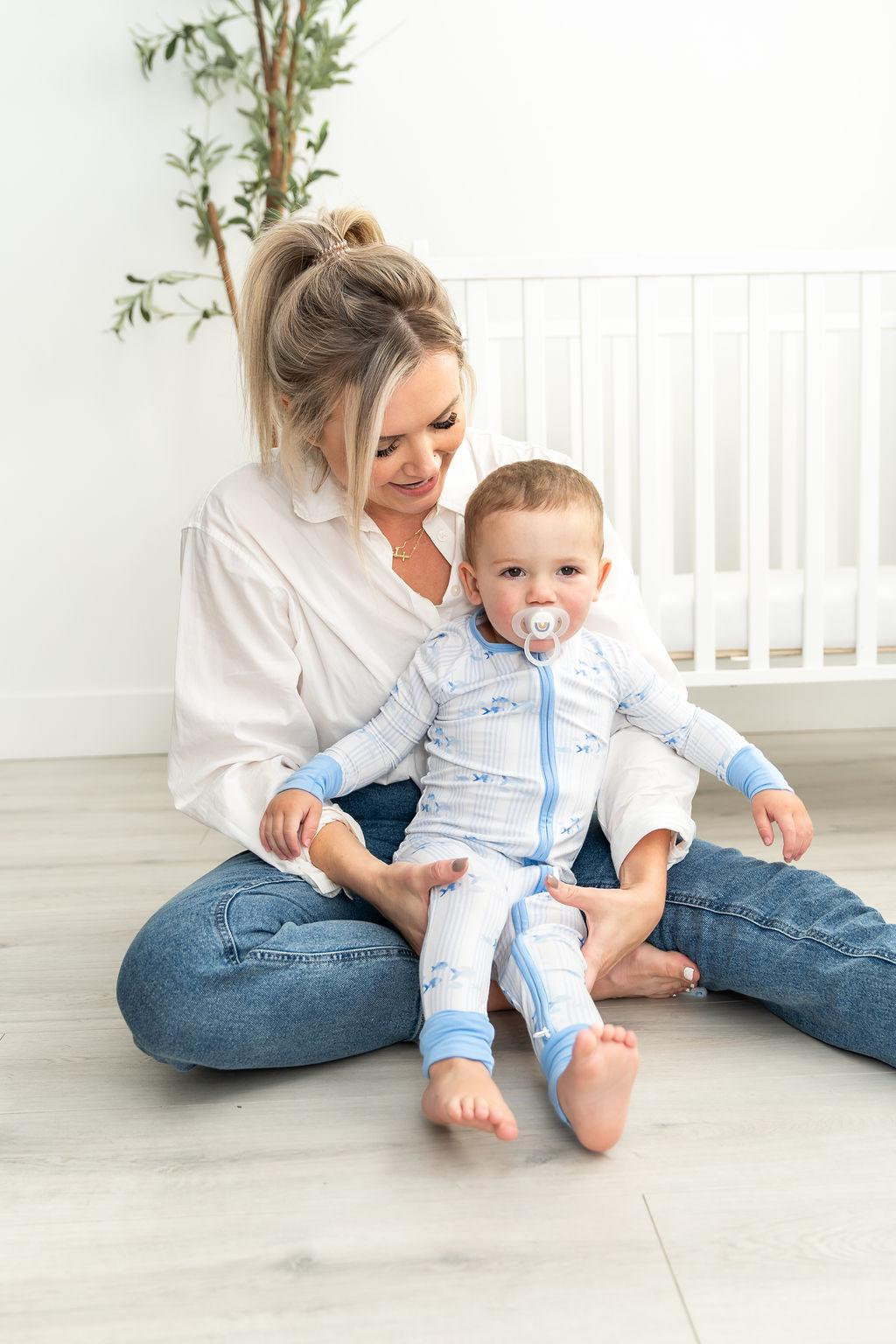 Baby Boy Gift Bamboo Pajamas Baby Romper Onesie Bamboo Zippy Sleeper Baby Infant PJ Baby Shower Gift New Baby Pajamas Boy Shower Gift Set