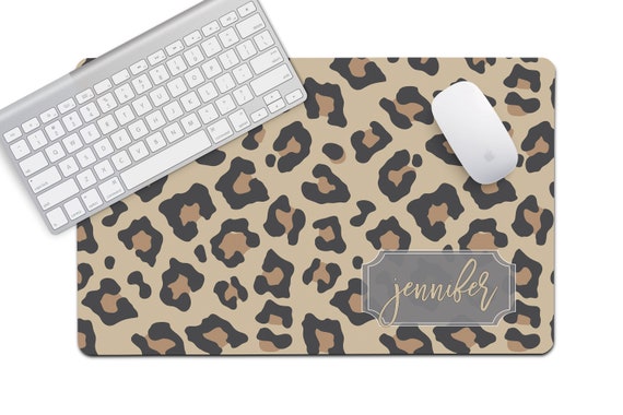 Name Desk Pad Personalized Desk Cushion Pad Monogram Name Desk Blotter Mat Large Mouse Pad Modern Minimalistic Desk Office Decor