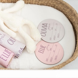 Letrero para escribir con anuncio de bebé, tarjeta de estadísticas del hospital, tablero con el nombre del bebé personalizado, accesorio para fotos de recién nacidos, recuerdo de anuncio de nacimiento