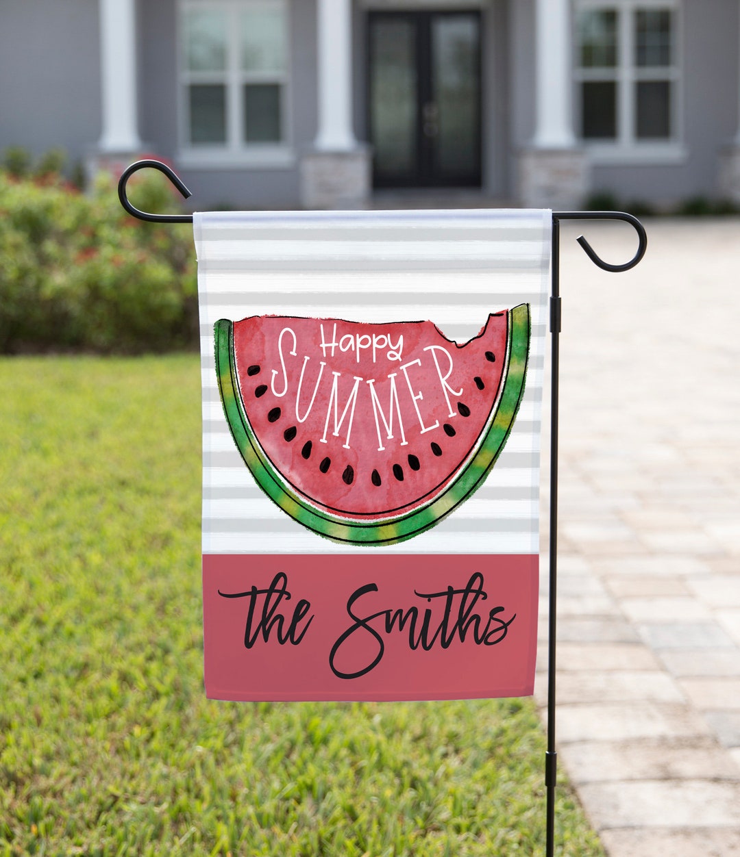 Summer Watermelon Garden Flag Personalized Garden Flag Flag
