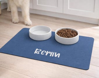 Personalized Dog Mat Custom Pet Placemat Cute Cat mat Dog Breed Placemat Pet Food Bowl Mat Dog Bowl mat Cat Feeding Mat New Puppy Gift