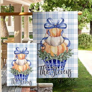Bandeira de jardim de abóbora, decoração para áreas externas, placa de boas-vindas para o Dia de Ação de Graças, decoração de quintal, exibição de outono, decoração de pátio, resistente às intempéries