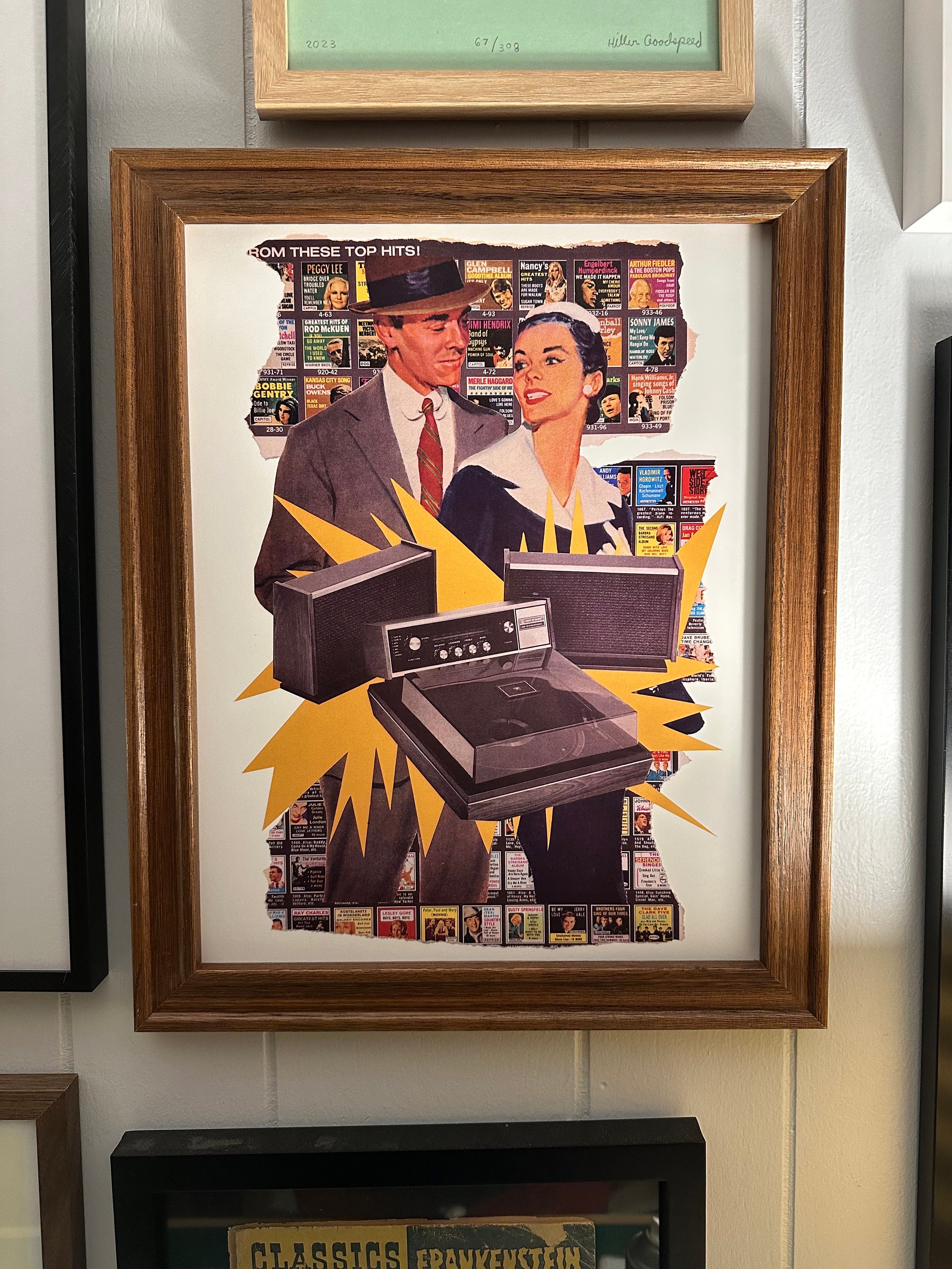 Platenclubcollageprint, 11 x 14 inch