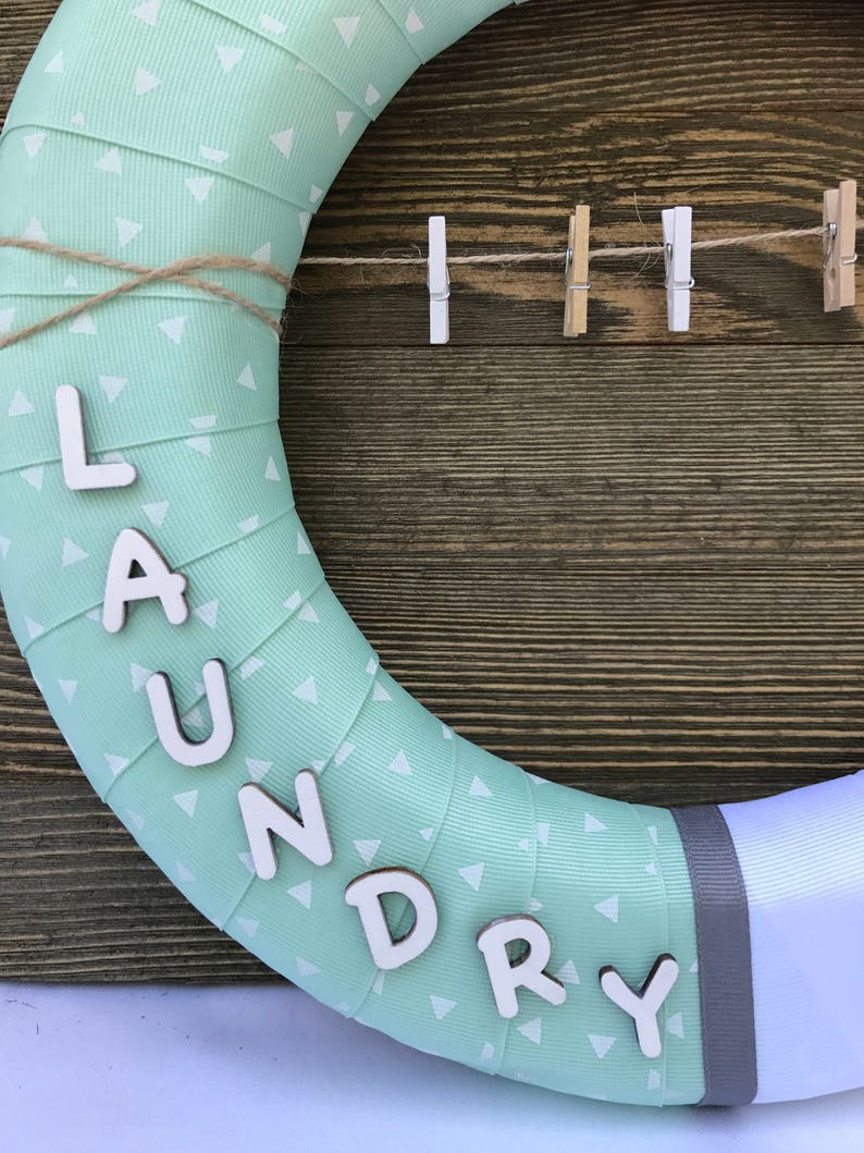 Laundry Room Wreath/Laundry Wreath/Laundry Decor/Laundry Room Etsy