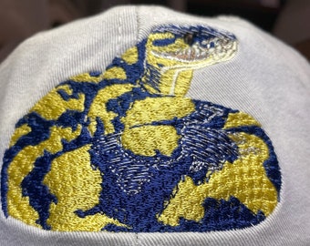 Anaconda Embroidered Hat, Dad Mom Cap, Snake Hat, Baseball Hat