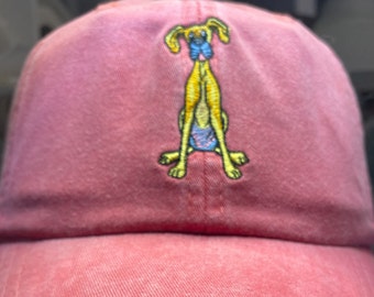 Great Dane Embroidered Baseball Hat, Dog Cap