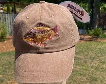 Carp Embroidered Baseball Cap / Select your color