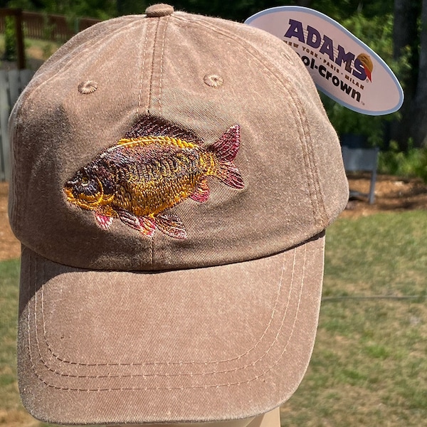 Carp Embroidered Baseball Cap / Select your color