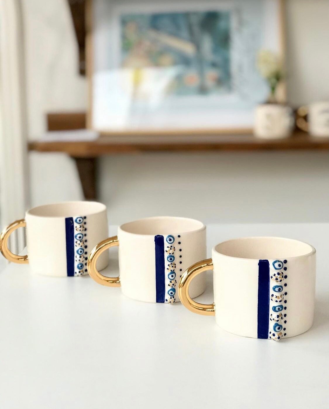 Ligne nazar tasse mauvais oeil et tasse de ligne tasse de Etsy