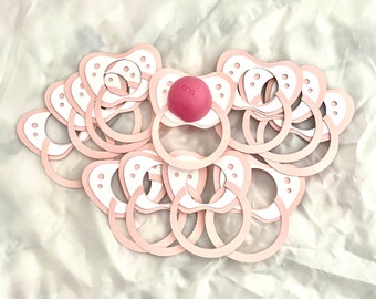 EOS baby shower lip balm holders set of 12,Baby shower favor,baby shower thank you,Baby pacifier,Lip balm holder,Baby shower lip balm holder