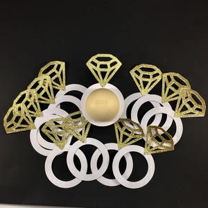 EOS bridal shower lip balm holders set of 12 gold and white,EOS party favor,Lip balm party favor,Wedding supply,EOS wedding shower favor