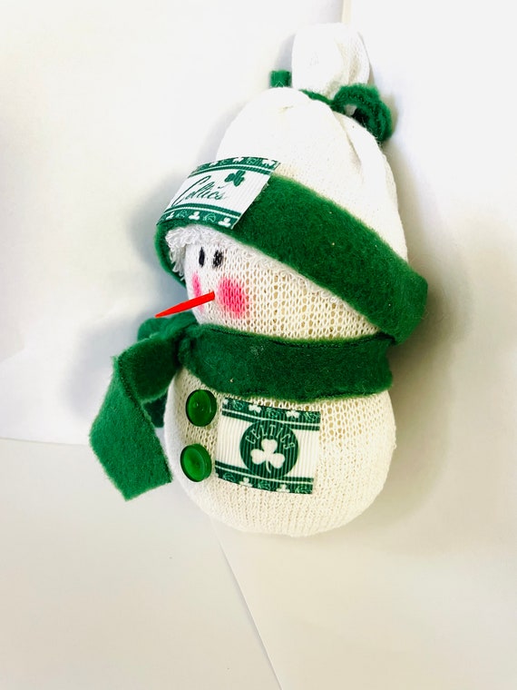 Boston Celtics gift for Celtics Fan celtics Fan Gift sock Snowman