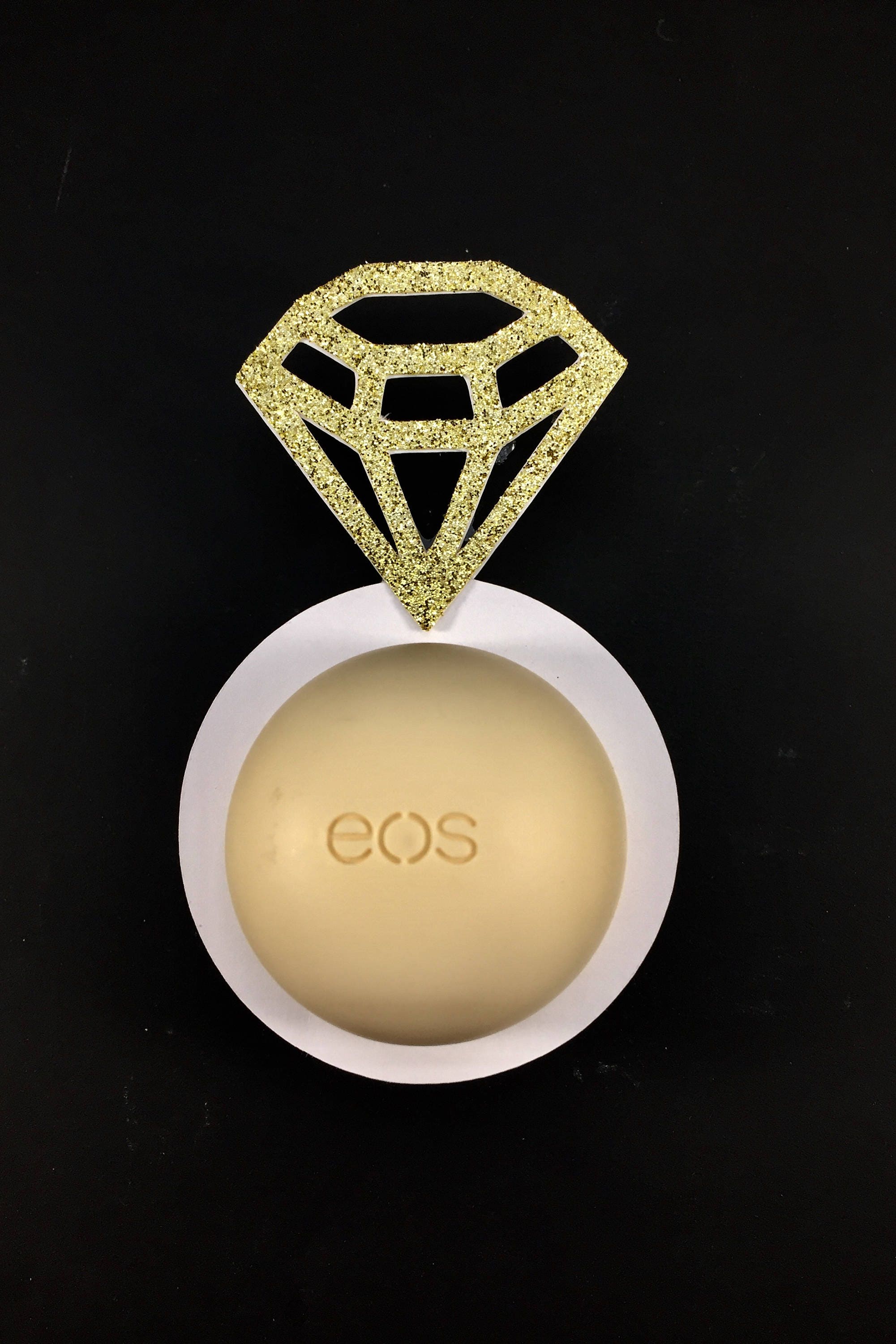 EOS bridal shower lip balm holders set of 12 gold and Etsy