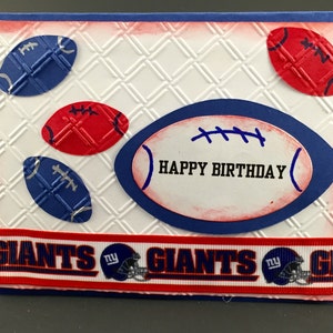 A New York Giants card,New York Giants birthday card,New York Giants gift,New York Giants,New York Giants accessory,Giants,sports card