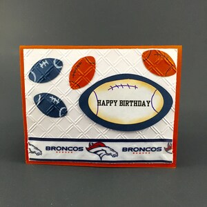 Denver BroncosDenver Broncos cardDenver Broncos Birthday | Etsy
