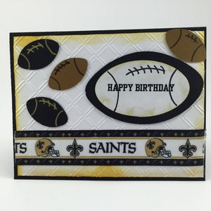 A card for the New Orleans Saints fan,New Orleans Saints accessory,New Orleans Saints gift,New Orleans Saints birthday card,