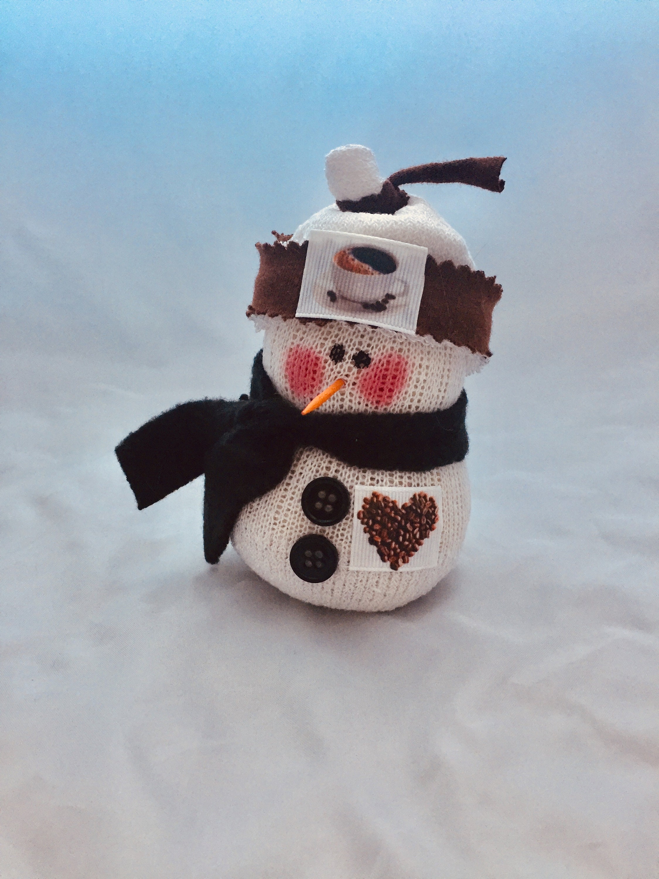 Mono De Nieve Con Calcetin Y Arroz Muñeco Nieve Hacer MuÃ±ecos Con