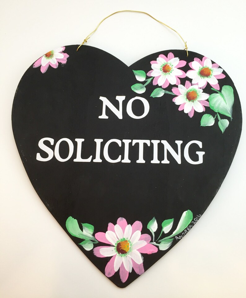 No Soliciting SignNo soliciting yard signNo Soliciting Sign Etsy