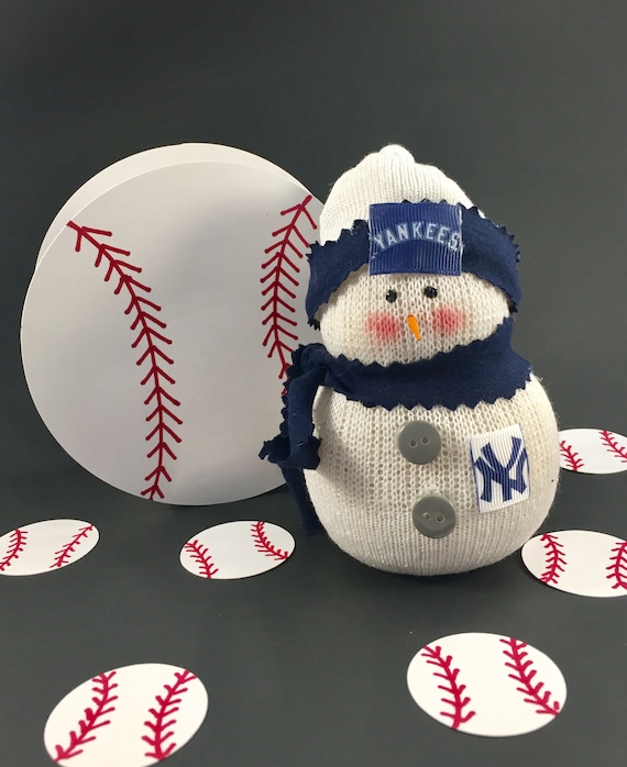 New York Yankees sock Snowman yankees gift for Yankees Fan mlb mlb Yankees baseball yankees Clothing yankees Decal yankees Decor ny Yankees Etsy