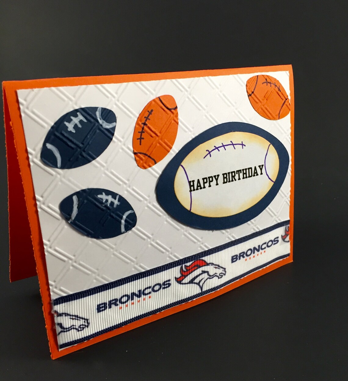 Denver BroncosDenver Broncos cardDenver Broncos Birthday | Etsy