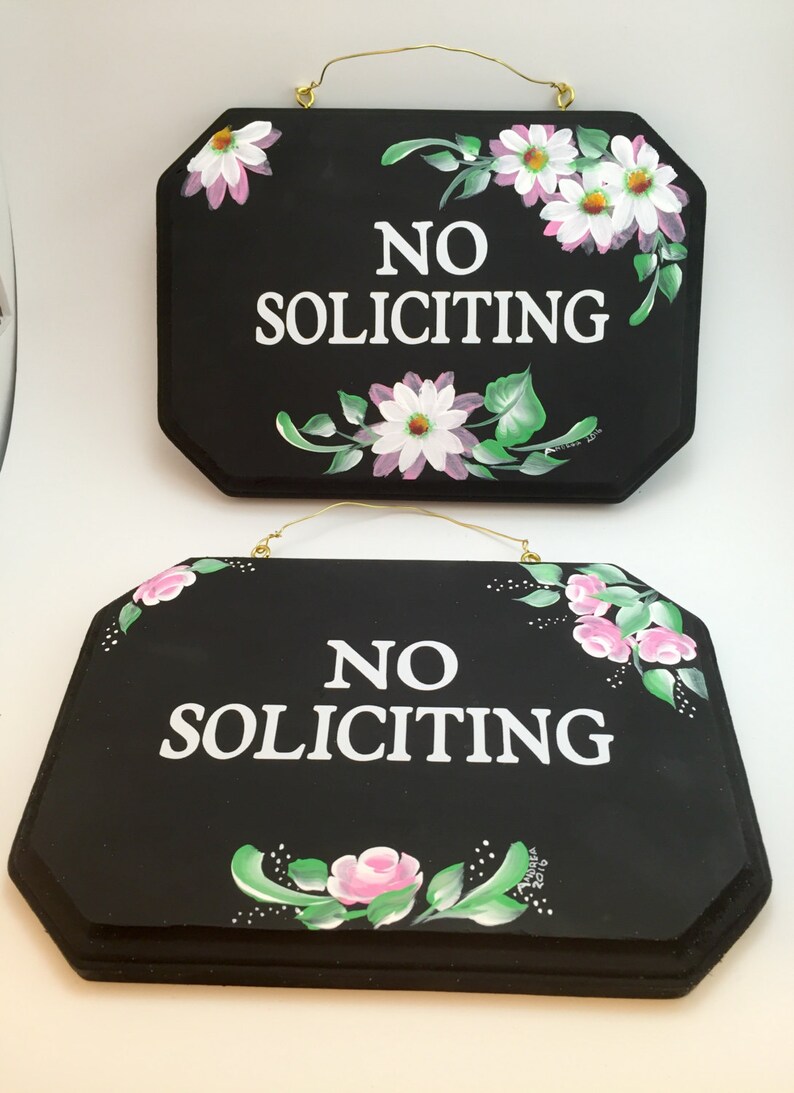 Pas De Panneau De Sollicitation Pas De Panneau De Porte De Etsy France