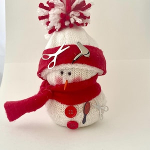 Unique hairdresser,unique hairstylist,unique stylist gift,hairdresser snowman,hairstylist gift,stylist gift,