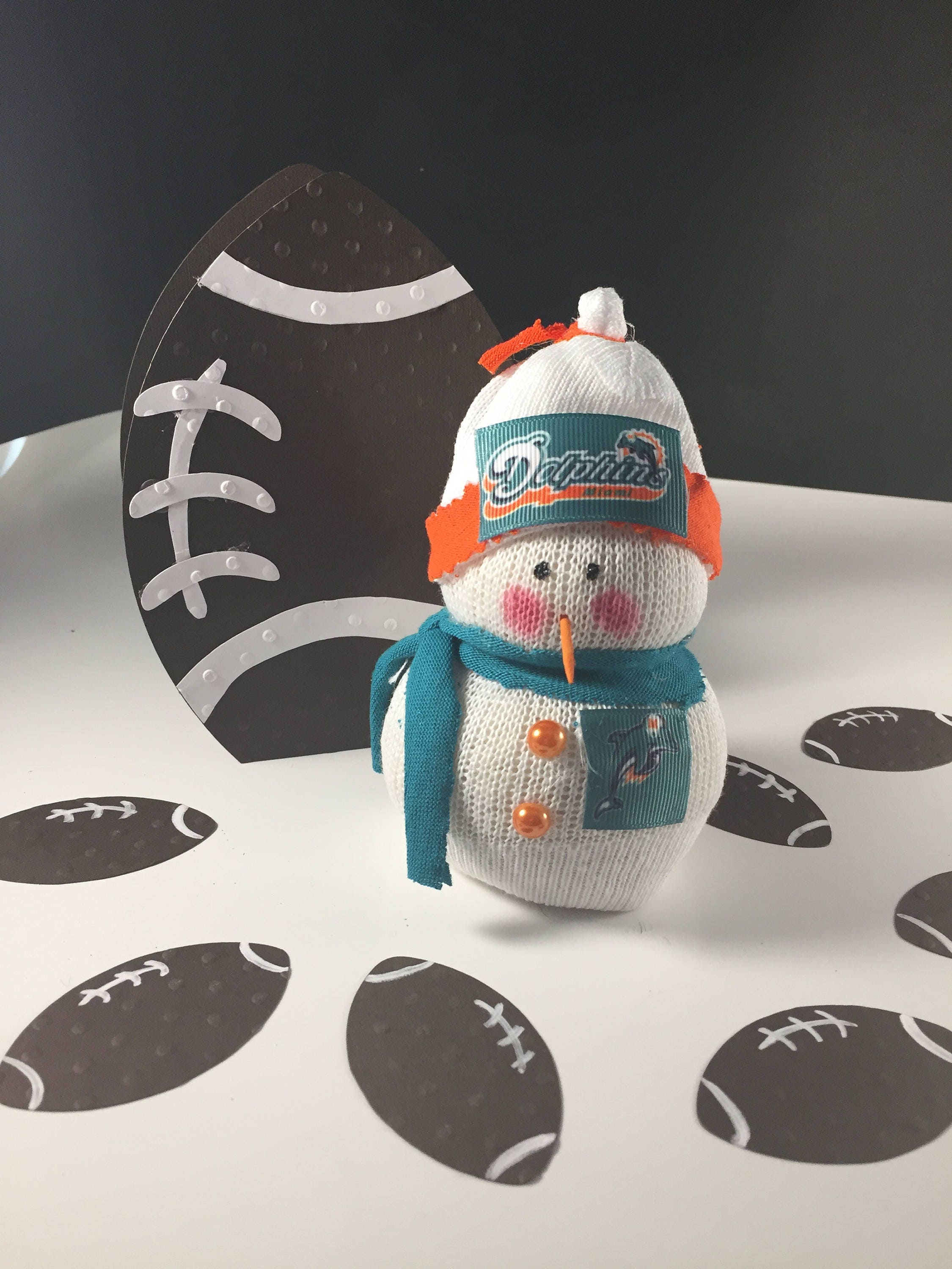 Miami Dolphinssnowmannfl Dolphinsgift for Dolphins 