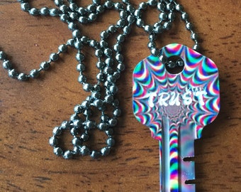 The Giving Keys Miniature Key Necklace With 