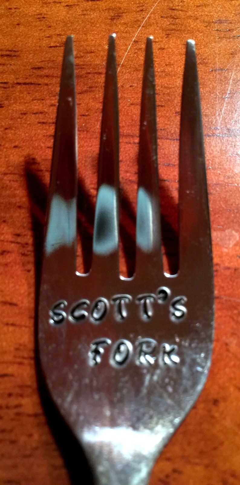 Personalized Hand Stamped NAME Spoon Fork or Knife NEW Etsy